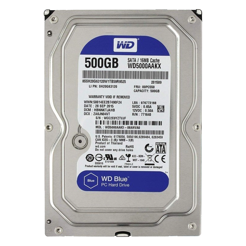 هارد 500 گیگابایت hdd 500 GB آبی blue